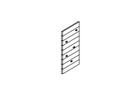 Climbing wall for hut with floor height 150 cm, 5 handles