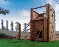 Climbing wall for square tower with floor height 150 cm (without roof), 10 climbing holds