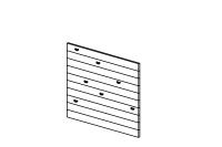 Climbing wall at the front of the platform with a floor height of 200 cm, 11 climbing holds