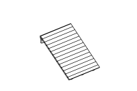 Sloping wall for platform, mounting height 150 cm