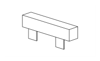 Slide support for slide width 45 cm