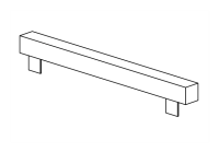 Slide support for slide width 150 cm