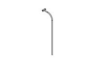 Slide bar for triangular platform with floor height 200 cm