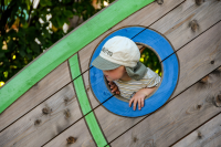 Grosser Fisch mit Rutsche und Rampe