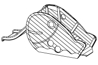 Grosser Fisch mit Rutsche und Rampe