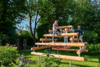 Large Climbing Pyramid with horizontal net