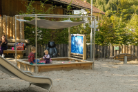 Awning/sandpit cover with poles for sandpit 4.24305