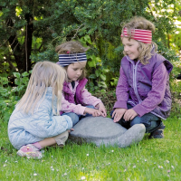Streichelstein Kleine Schildkr&amp;#246;te, Farbe betongrau