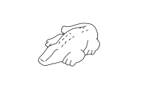 Stroking Stone: Crocodile, 