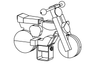 Kleines Motorrad