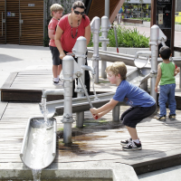 Water Flooder stainless steel, length 150 cm