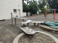 Wippbecken aus V2A, L&amp;#228;nge 150 cm