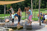Wipp-Saug-Pumpe zum Anschlu&amp;#223; an Druckleitung