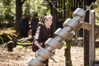 Archimedes Screw with crank open