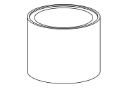 Tubo del plinto, altezza 80 cm