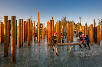 Forest Fountain made of larch, Combination 01
