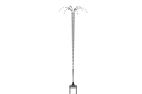 Buse verticale pour for&amp;#234;t aquatique en m&amp;#233;l&amp;#232;ze
