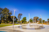 Low Collision Disc for forest fountain made of V2A