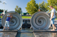 Vite Nautilus con scivolo a impulsi e ruota a pale
