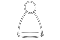 Rotatoria grande, altezza 140 cm