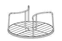 Stehkarussell, Lauffl&amp;#228;che aus L&amp;#228;rchenholz