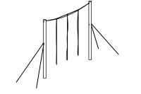 Swinging rope device