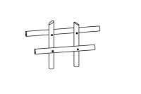 Sitting Fence, single element