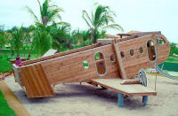 Large Wooden Airplane