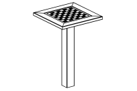 Chess table (without figures) - Table