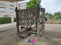 Cantiere idrico con pompa (5.17510) e ruota del mulino