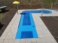 Minigolfbahn 12 rechter Winkel