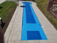 Minigolfbahn 16 gerade Bahn